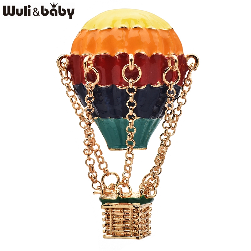 Embroidery Bali - Wuli&baby Multicolor Enamel Balloon Brooch Pins