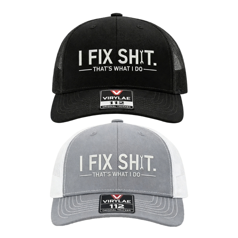 Embroidery Workshop - 652B Unisex Embroidery Mechanic Baseball Cap
