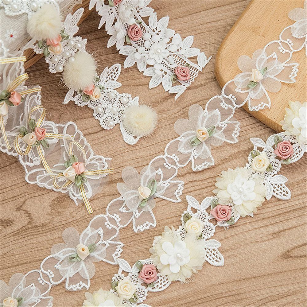 Embroidery Design 3D - 3D Flower Flower Embroidered Lace Lace