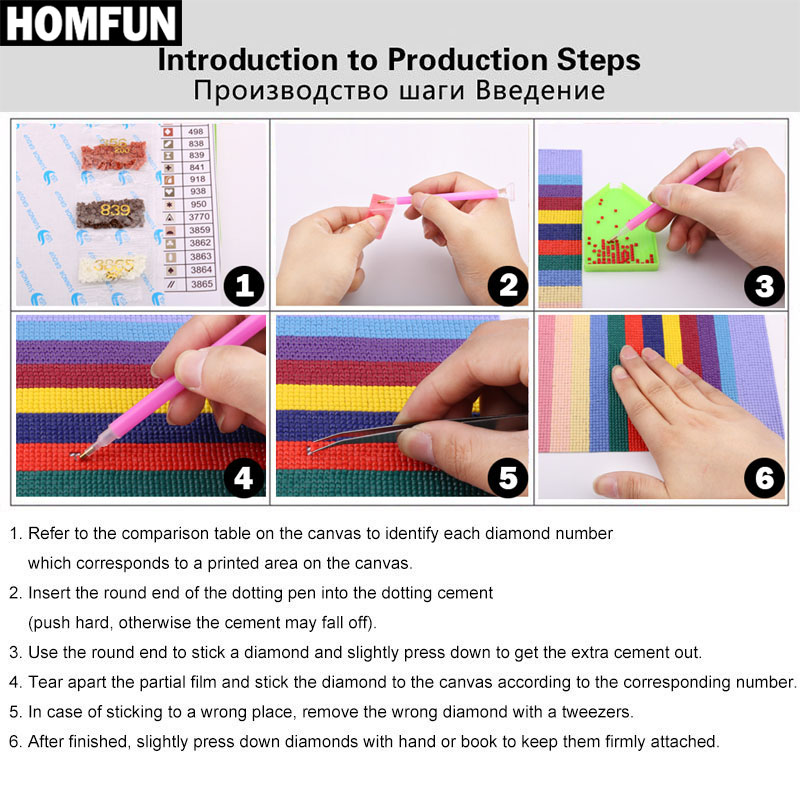 HOMFUN Full Square/Round Drill - огляд і ціна Embroidery Jesus