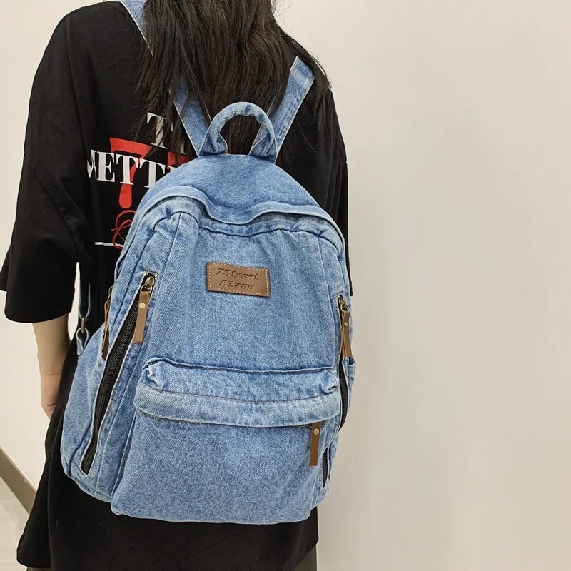 Denim Fashion Backpacks for Sc - огляд і ціна Embroidery Jeans