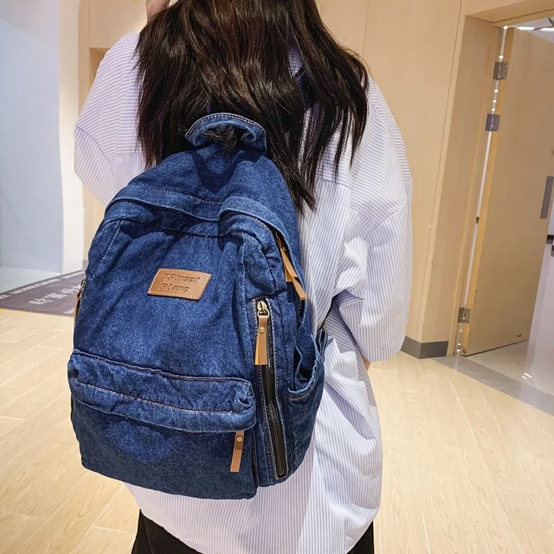 Denim Fashion Backpacks for Sc - огляд і ціна Embroidery Jeans