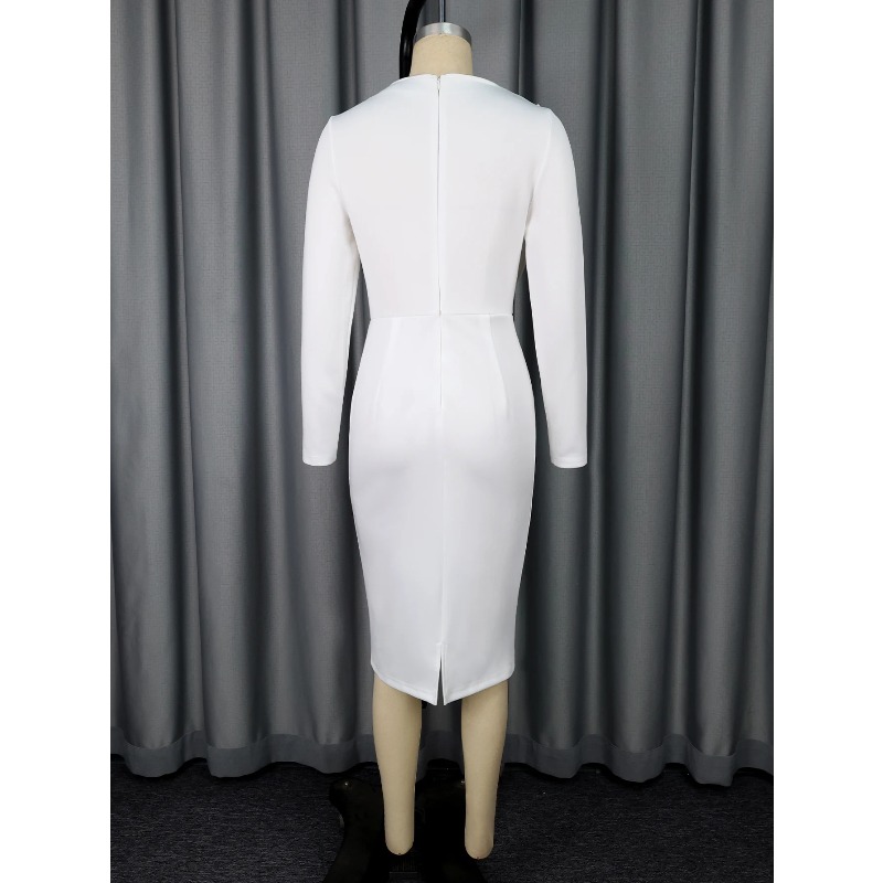 Elegant Women Bodycon Dress O  - огляд і ціна Embroidery Design 3D