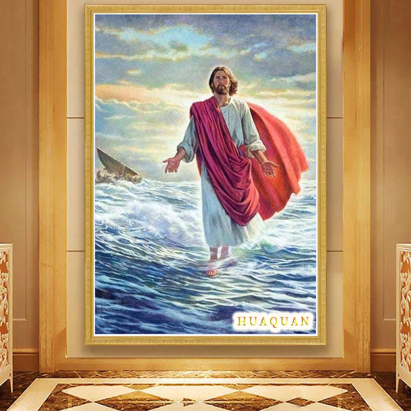 Christianity Jesus Walked On T - огляд і ціна Embroidery Jesus
