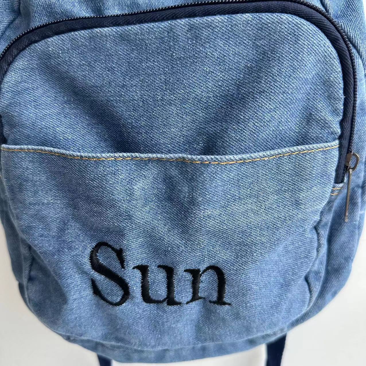 Denim Backpack Girls' New Stud - огляд і ціна Embroidery Simple