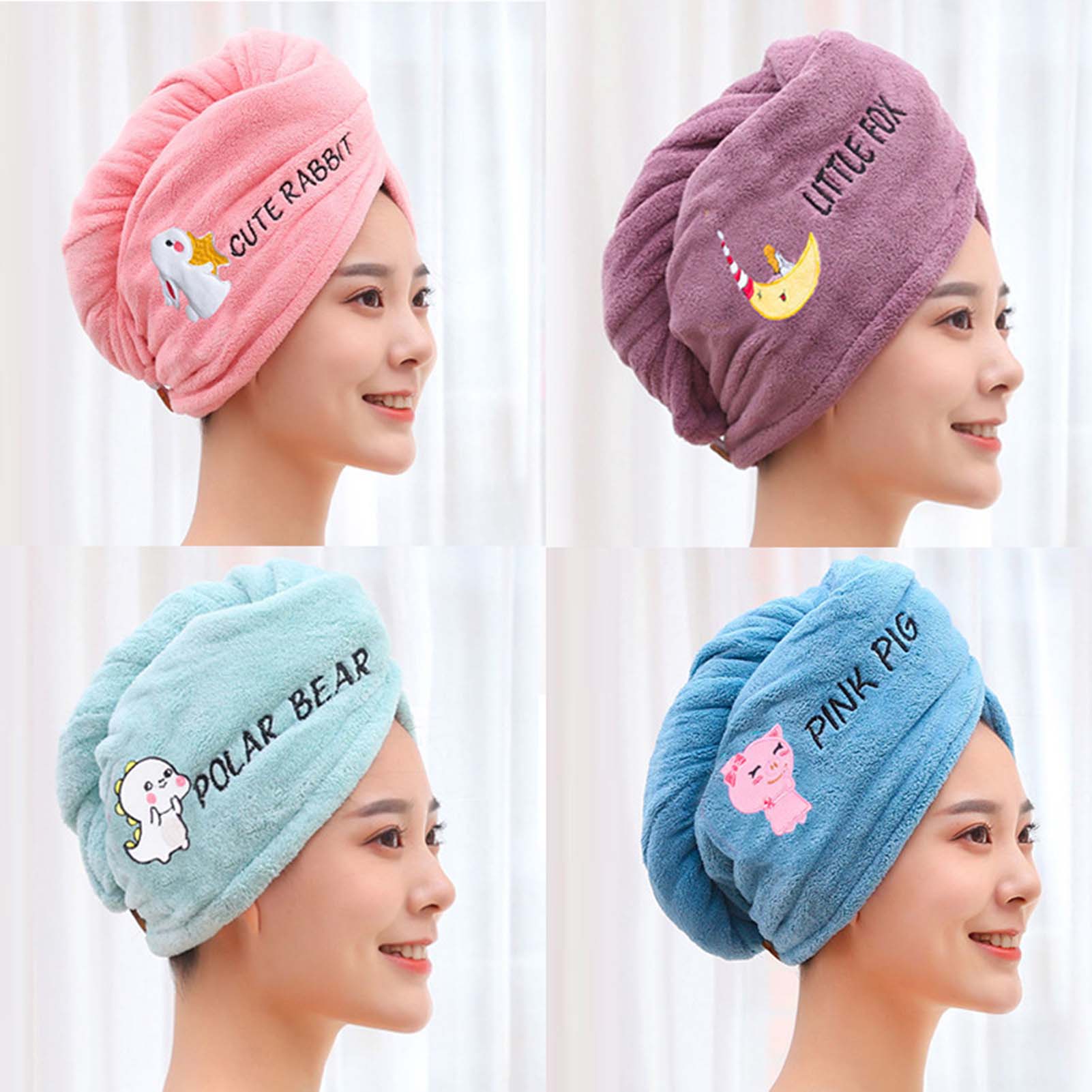 Coral Fleece Womens Hair Towel - огляд і ціна Embroidery Hat Machine