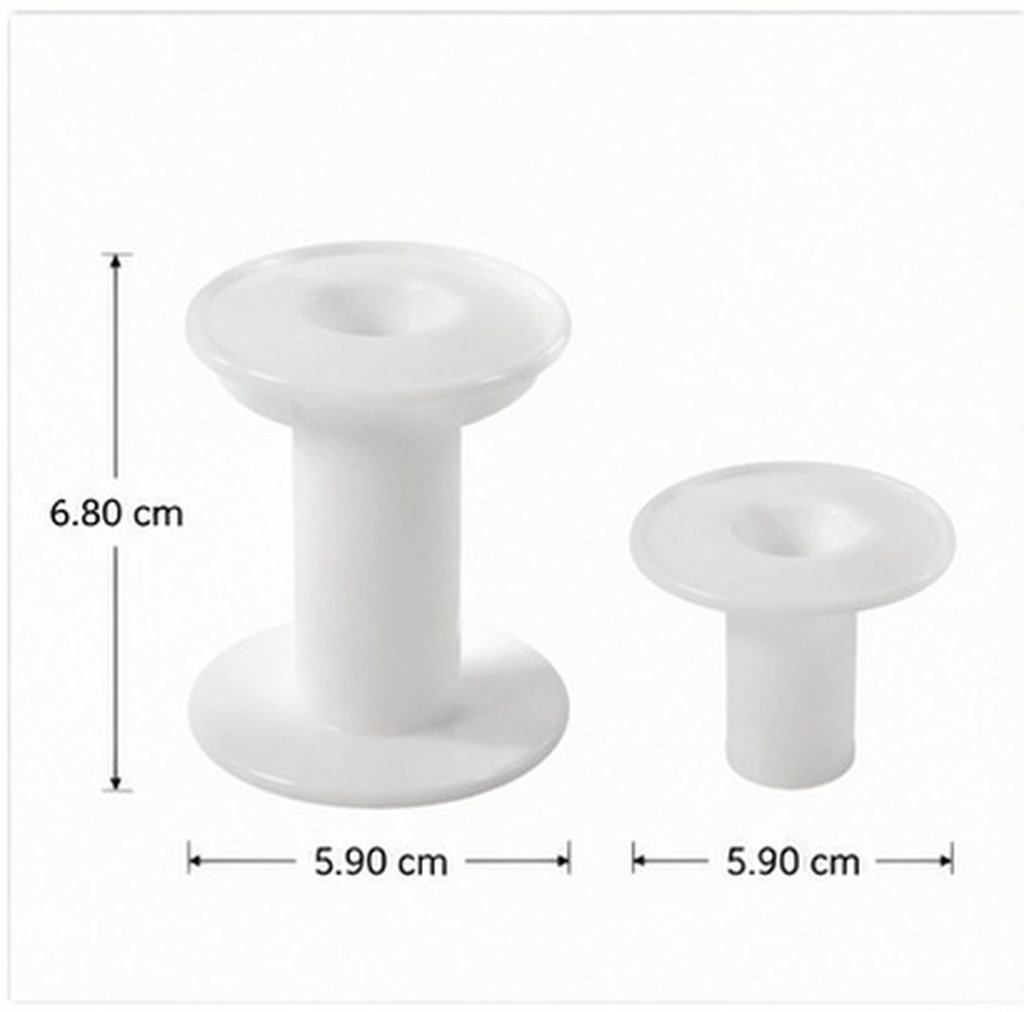 10Pcs Plastic Spools White Ver - огляд і ціна Embroidery Thread Yarn