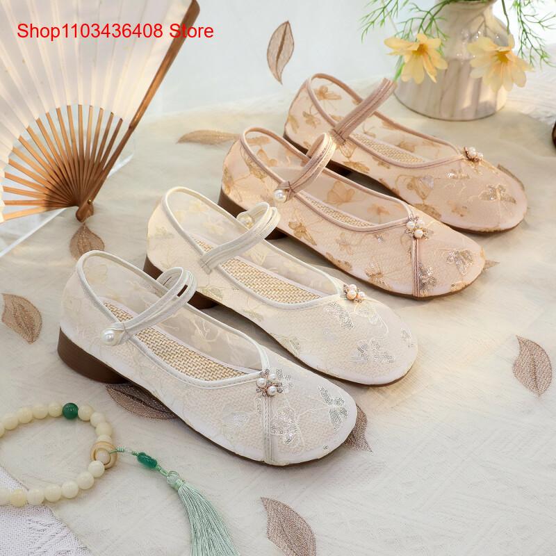 New Mesh Low Heels with Cheong - огляд і ціна Embroidery Style