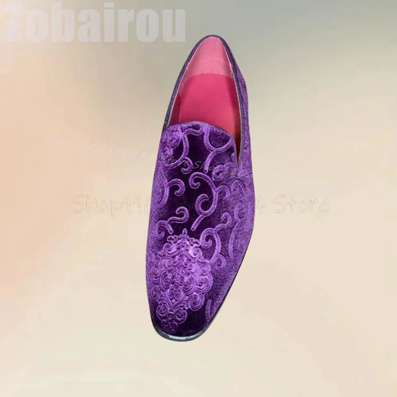 Purple Embroidery Design Suede - огляд і ціна Embroidery On Leather