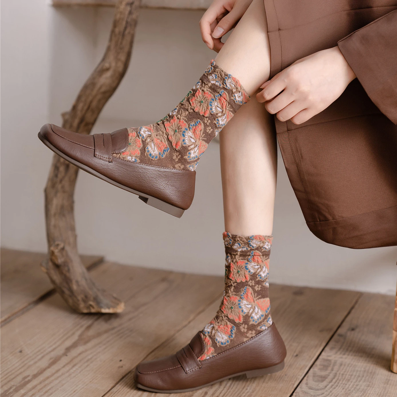 Floral Embroidery Women's Sock - огляд і ціна Embroidery On Socks