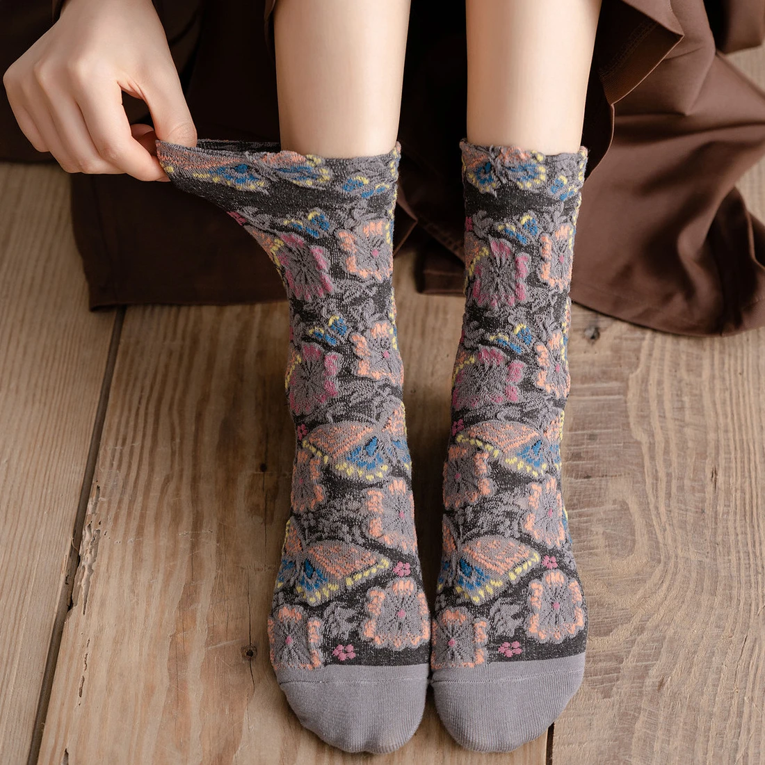 Floral Embroidery Women's Sock - огляд і ціна Embroidery On Socks