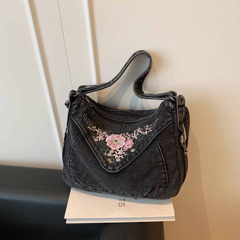 Vintage Denim Crossbody Should - огляд і ціна Embroidery Jeans