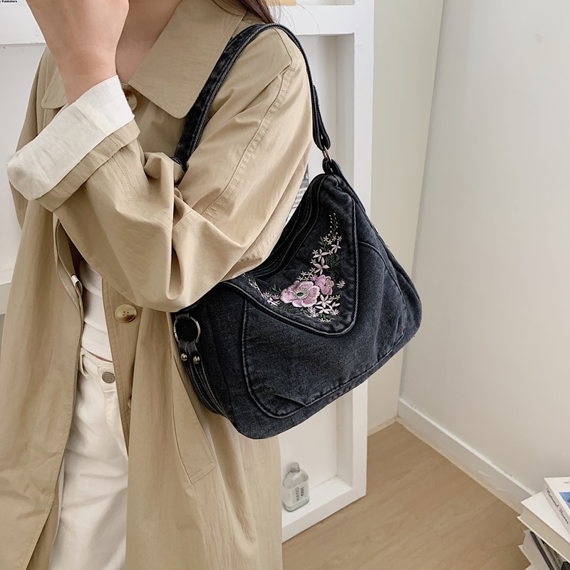 Vintage Denim Crossbody Should - огляд і ціна Embroidery Jeans