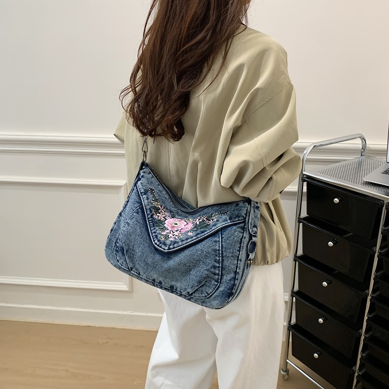 Vintage Denim Crossbody Should - огляд і ціна Embroidery Jeans