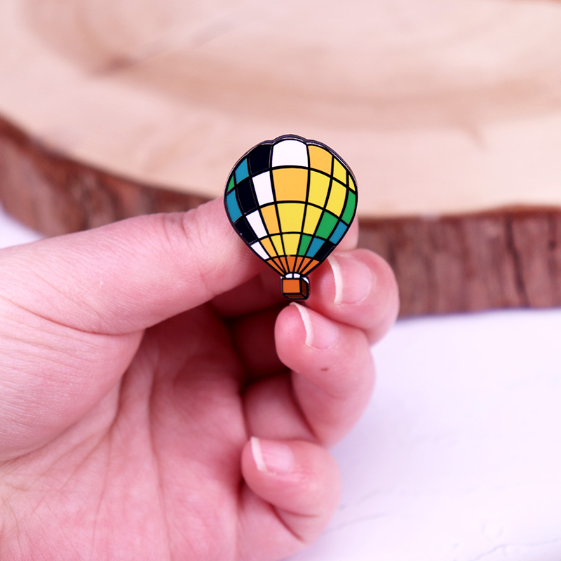Hot Air Balloon Enamel Pin You - огляд і ціна Embroidery Bali