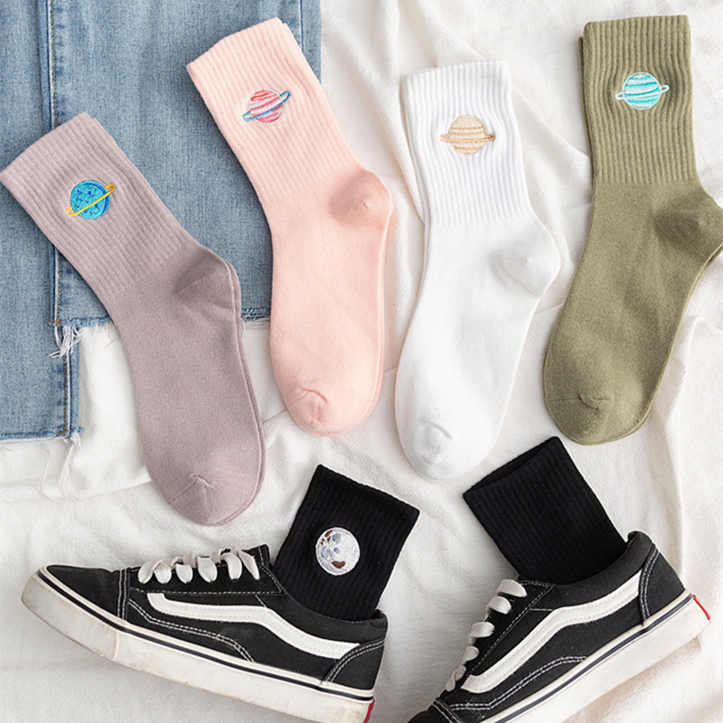 Women All Seasons New Fashion  - огляд і ціна Embroidery On Socks
