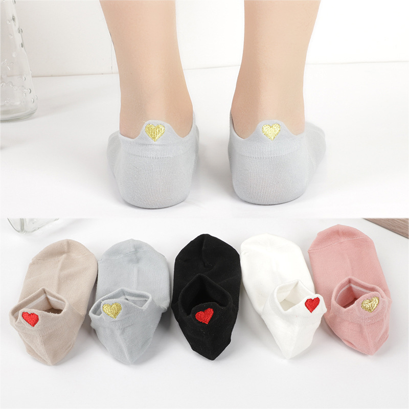 Funny Heel Cute Embroidery Lov - огляд і ціна Embroidery On Socks