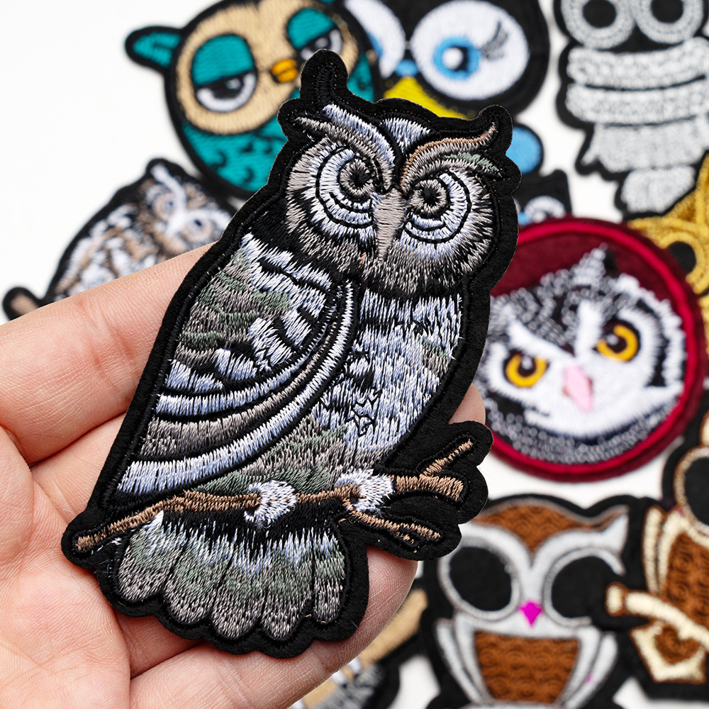 Owl Silver Grey Theme Sew/Iron - огляд і ціна Embroidery On Socks