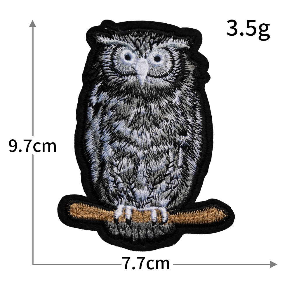 Owl Silver Grey Theme Sew/Iron - огляд і ціна Embroidery On Socks
