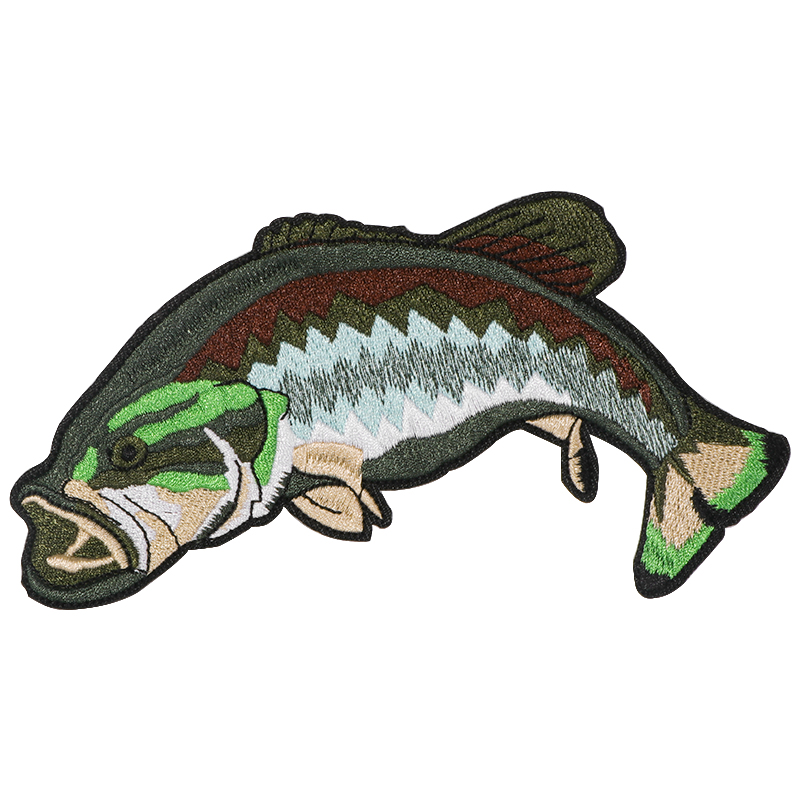 1PC Bass Embroidered Patch Fis - огляд і ціна Embroidery Hat Machine