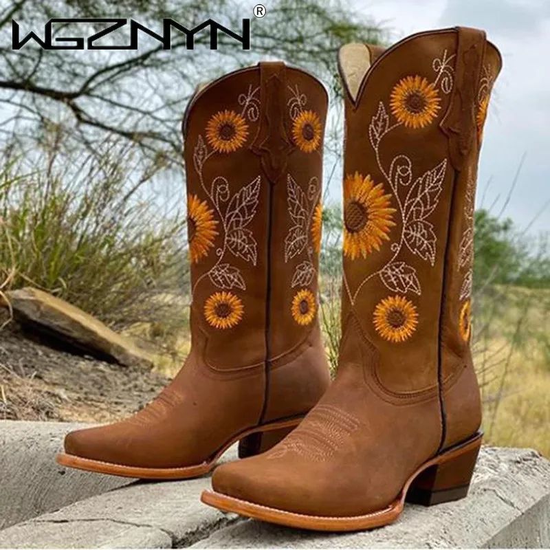 Designer Women Coffee Brown Em - огляд і ціна Embroidery On Leather