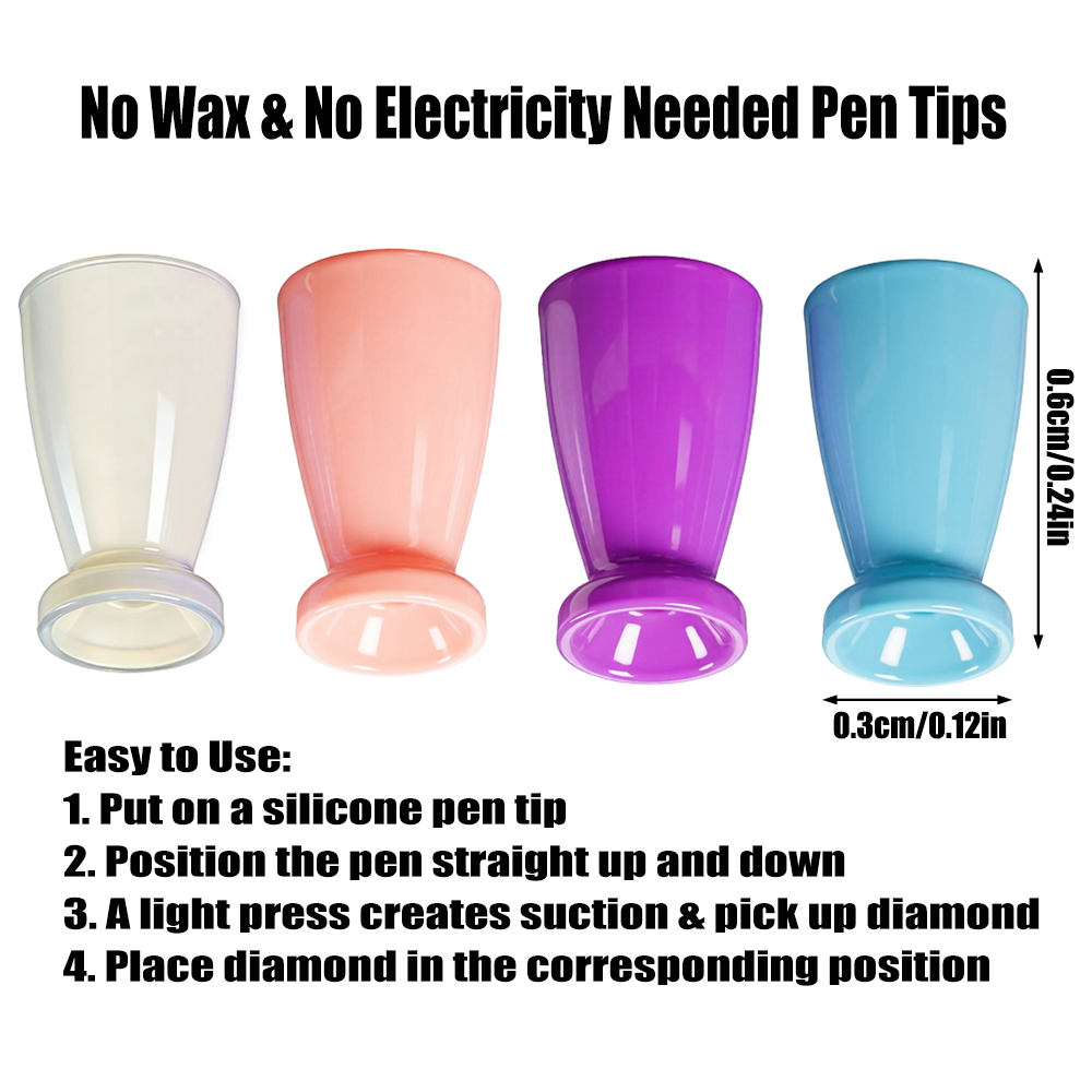 10PCS Mini Silicone Tips For D - огляд і ціна Embroidery Uae