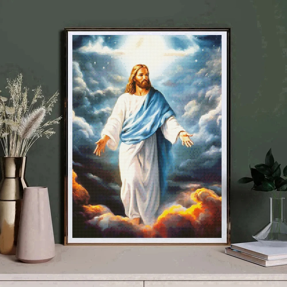 Frameless，DIY Christian Diamon - огляд і ціна Embroidery Jesus