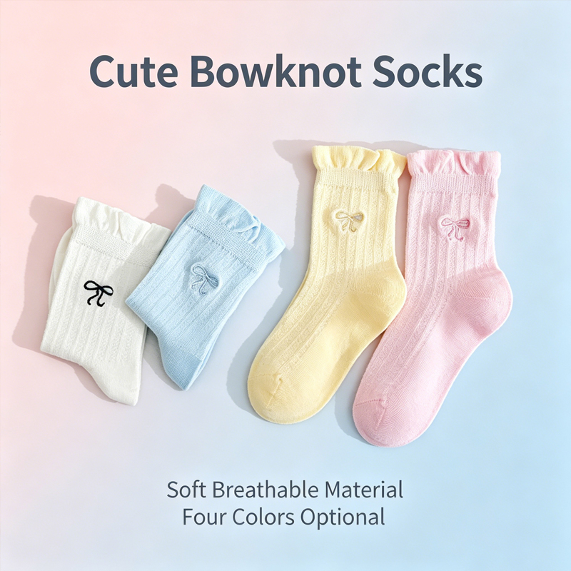 4 Pairs Girls Summer Mesh Sock - огляд і ціна Embroidery On Socks
