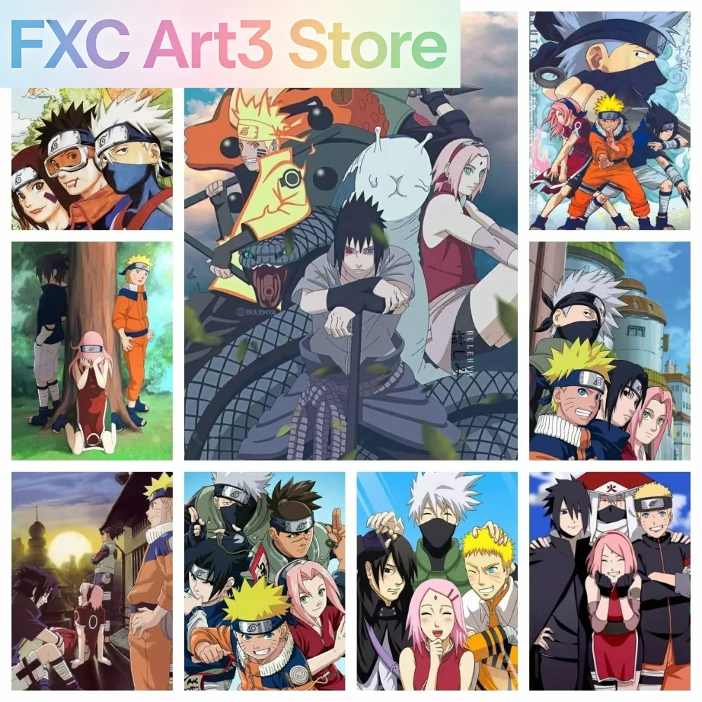 Frameless 1pc Naruto Class Sev - огляд і ціна Embroidery Handicraft
