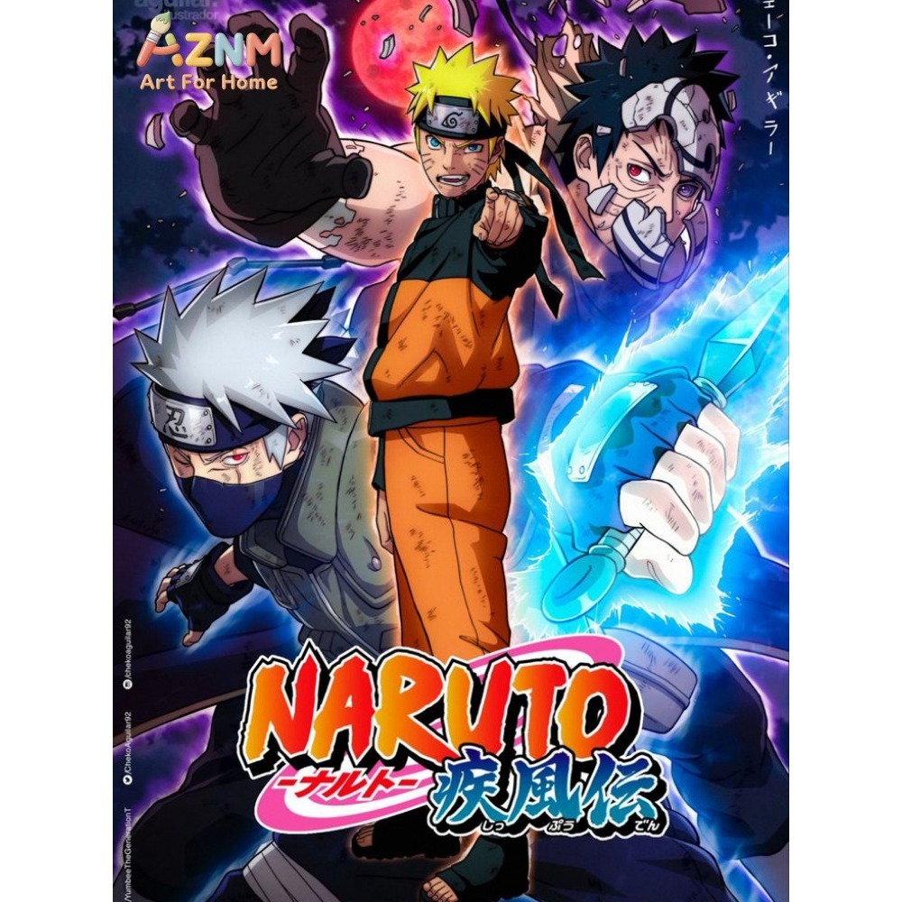 Frameless 1pc Naruto Class Sev - огляд і ціна Embroidery Handicraft