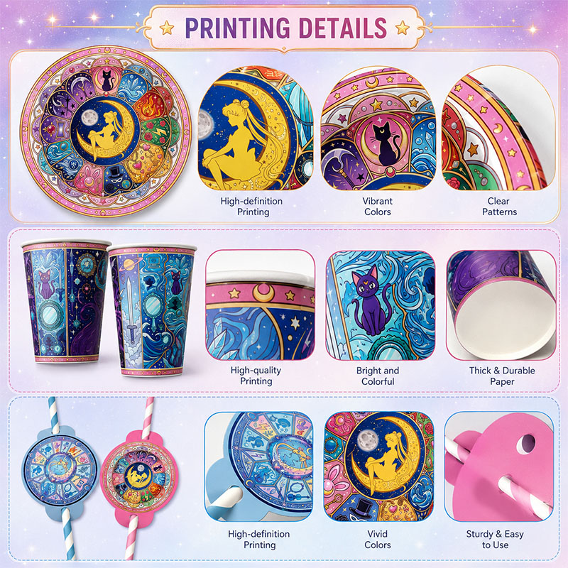 Sailor Moon Tableware Set Birt - огляд і ціна Embroidery Bali