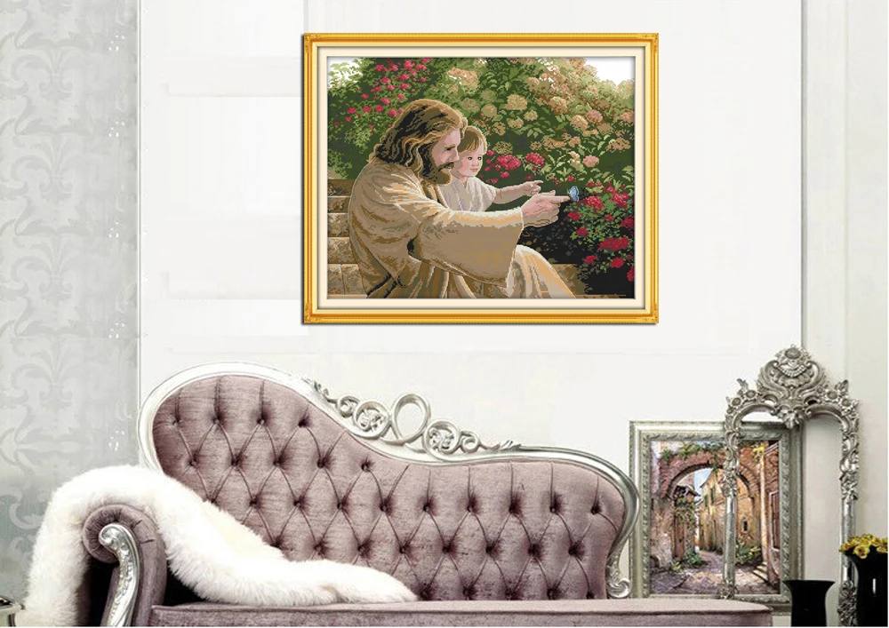 Joy Sunday Jesus and A Kid Emb - огляд і ціна Embroidery Jesus