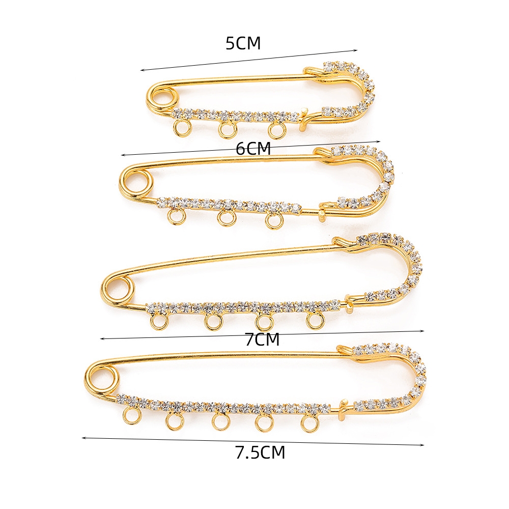 5pcs Rhinestone Charms Safety  - огляд і ціна Embroidery Simple
