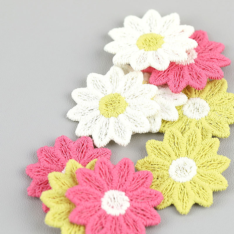 30Pcs 2.5CM Embroidered Sunflo - огляд і ціна Embroidery On Socks