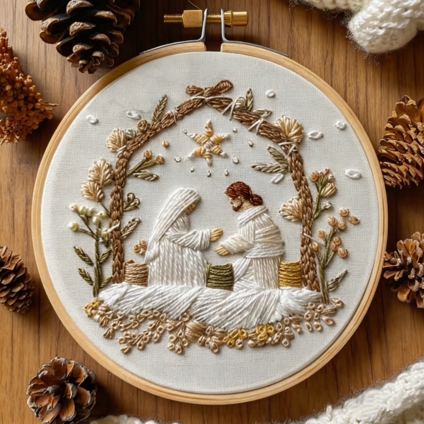 Jesus Birth Christmas Embroide - огляд і ціна Embroidery Jesus