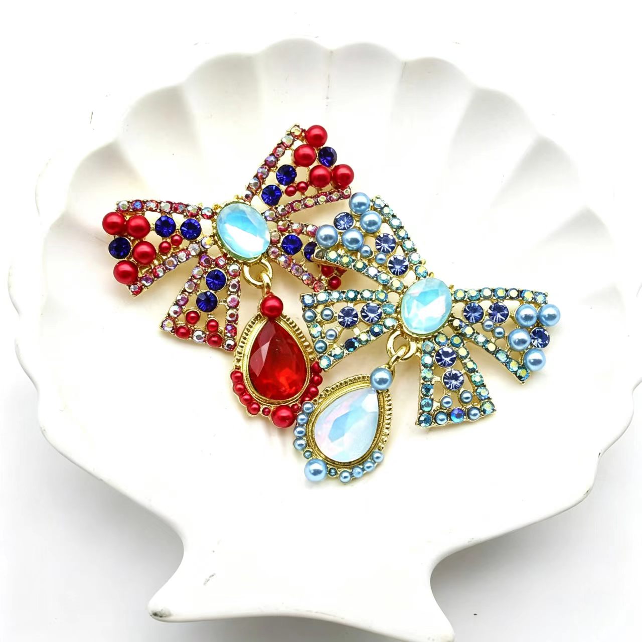 Gold Alloy Bow Crystal Rhinest - огляд і ціна Embroidery Simple