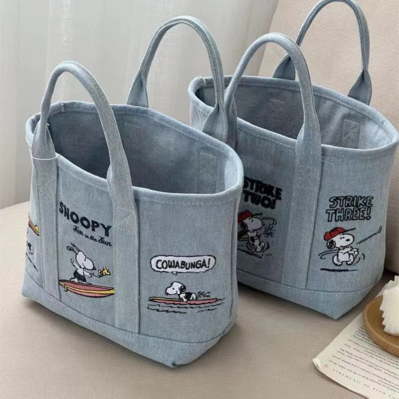 New Snoopy Comic Denim Tote, L - огляд і ціна Embroidery Workshop