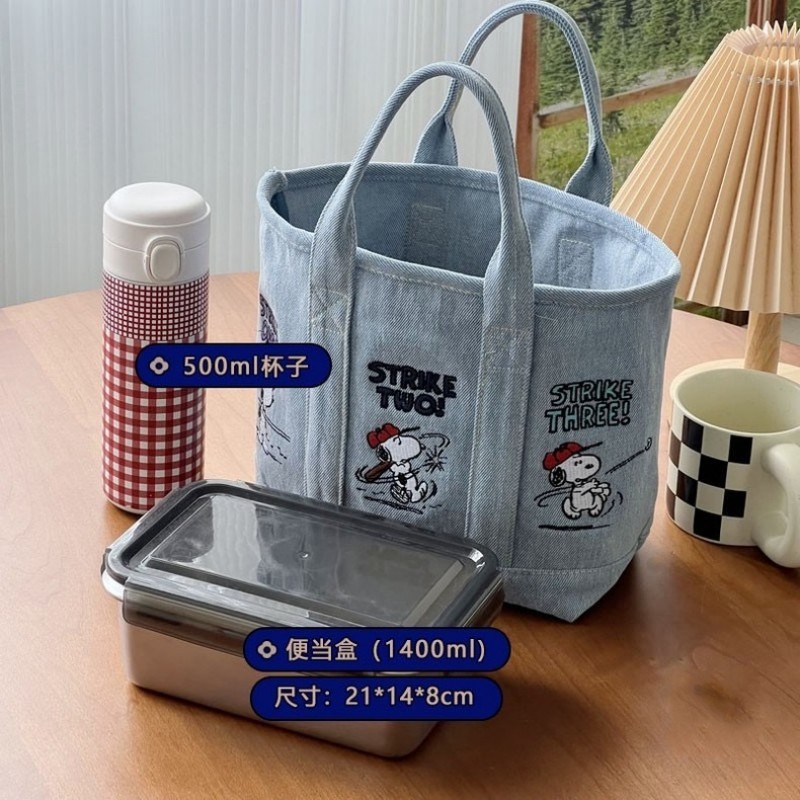 New Snoopy Comic Denim Tote, L - огляд і ціна Embroidery Workshop