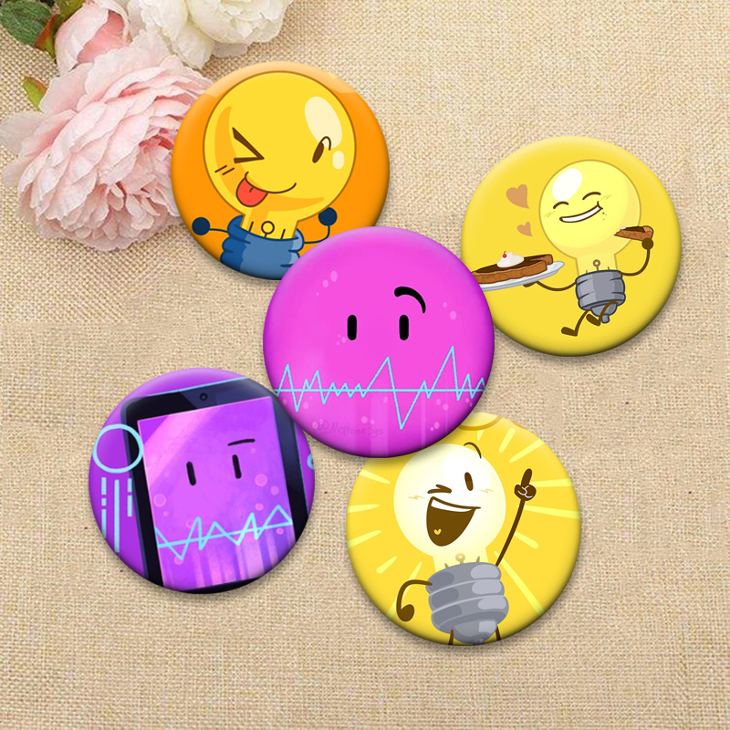 Round Creative Pins BFDI Memes - огляд і ціна Embroidery Bali