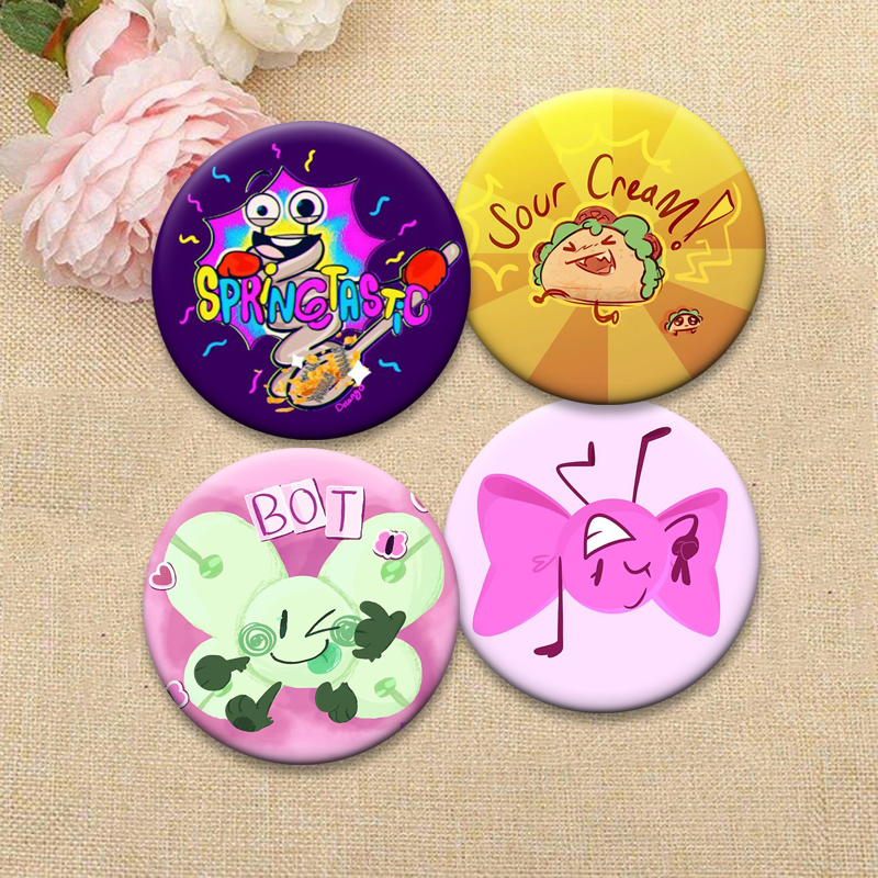 Round Creative Pins BFDI Memes - огляд і ціна Embroidery Bali