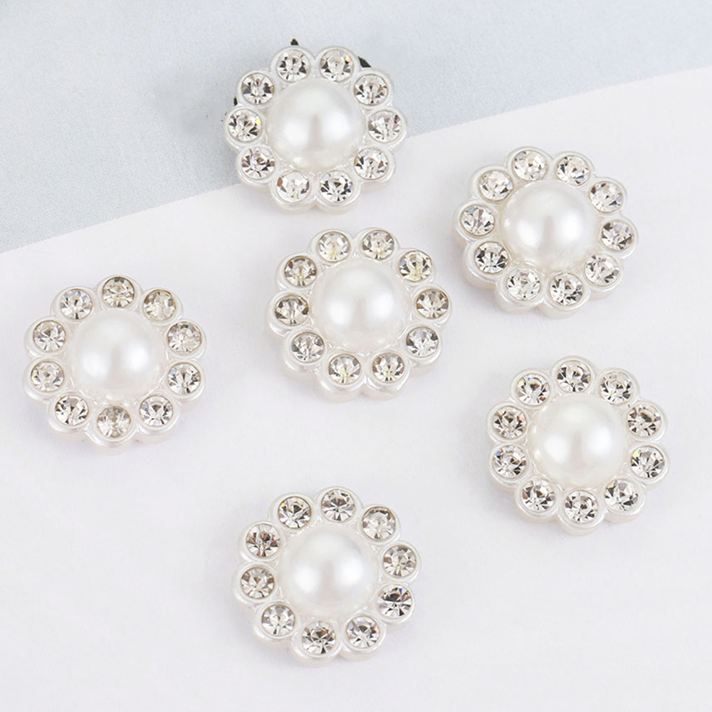 50pcs White Flat Imitation Pea - огляд і ціна Embroidery Simple