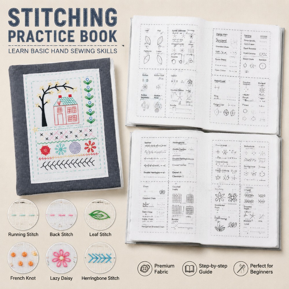 Embroidery Stitch Practice Boo - огляд і ціна Embroidery Workshop