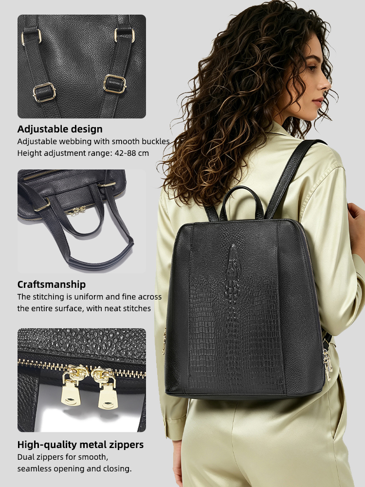 Zency Women's Crocodile Leathe - огляд і ціна Embroidery On Leather